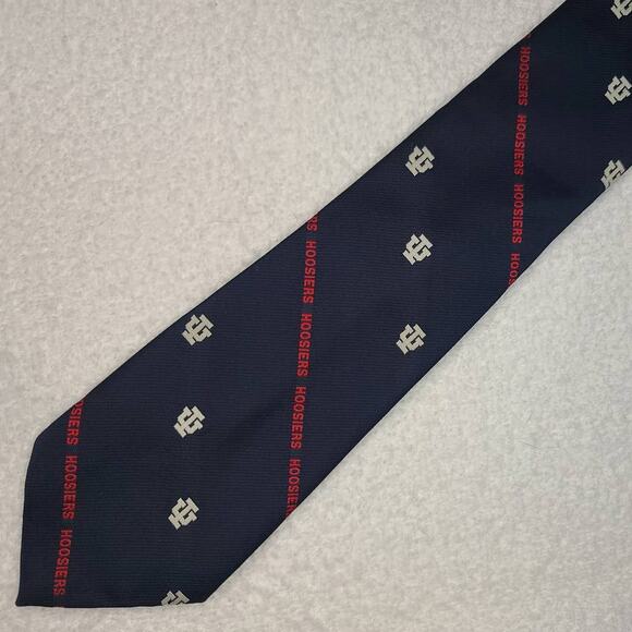 Vintage Superba University of Indiana Hoosiers blue white logo tie - Picture 5 of 5